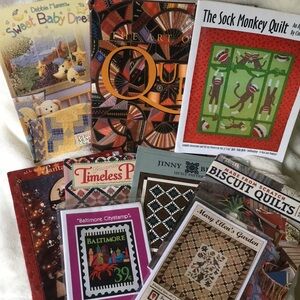 4.8lbs Mixed Lot of Quilt Quilting Publications- Book Magazines Patterns
